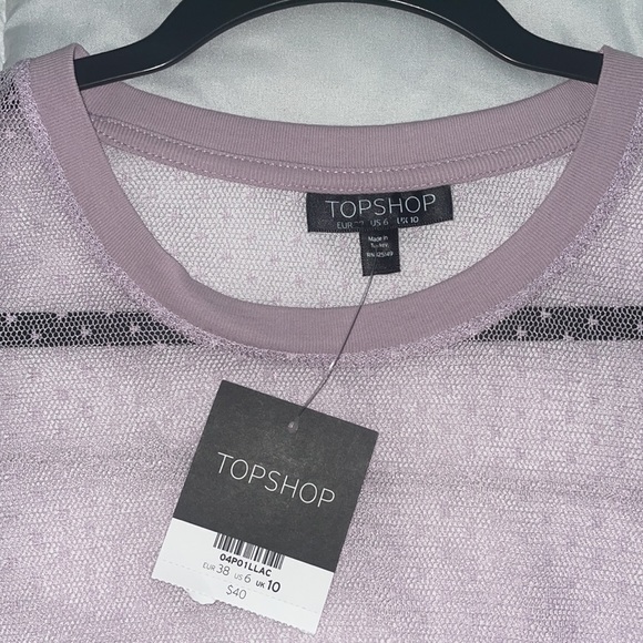 Topshop Netted Top - Picture 3 of 4